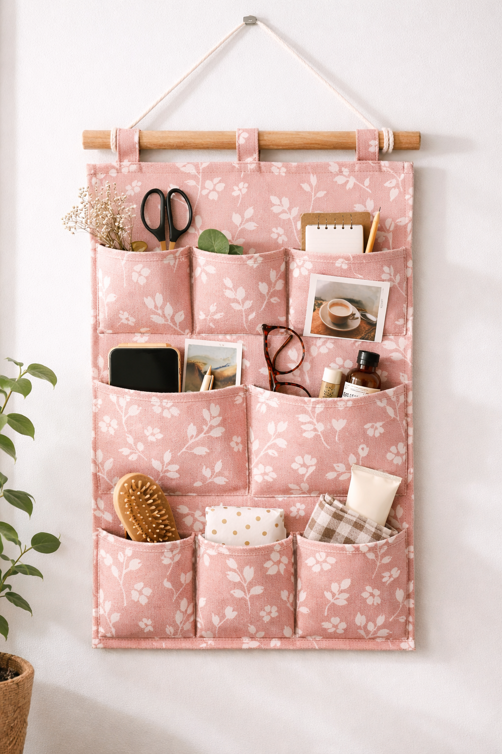 HƯỚNG DẪN VỆ SINH VÀ BẢO QUẢN TÚI VẢI NGĂN ĐỰNG LOẠI NHỎ TREO TƯỜNG.