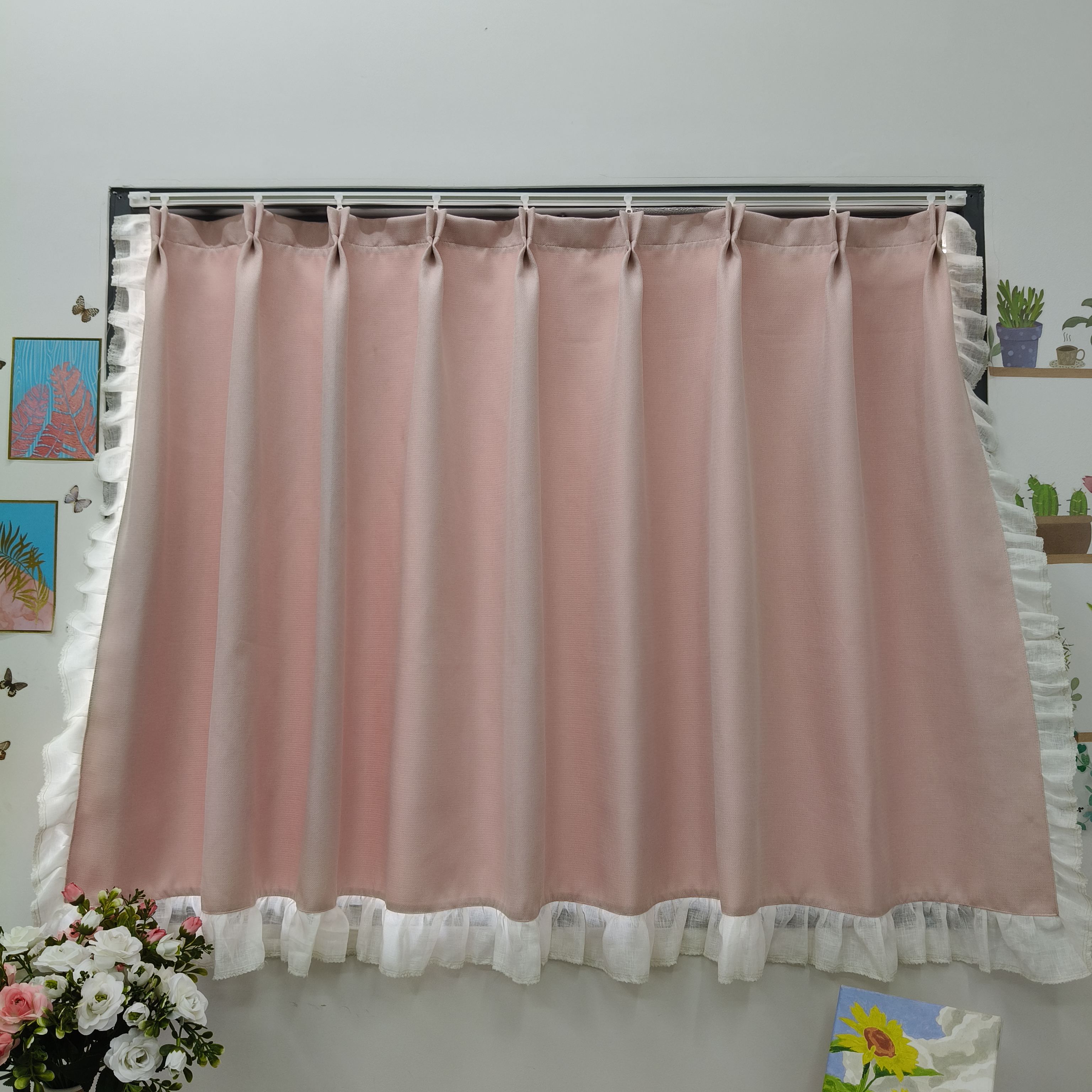 Rèm Che Nắng – May Xếp Ly, Viền Bèo 3 Cạnh 