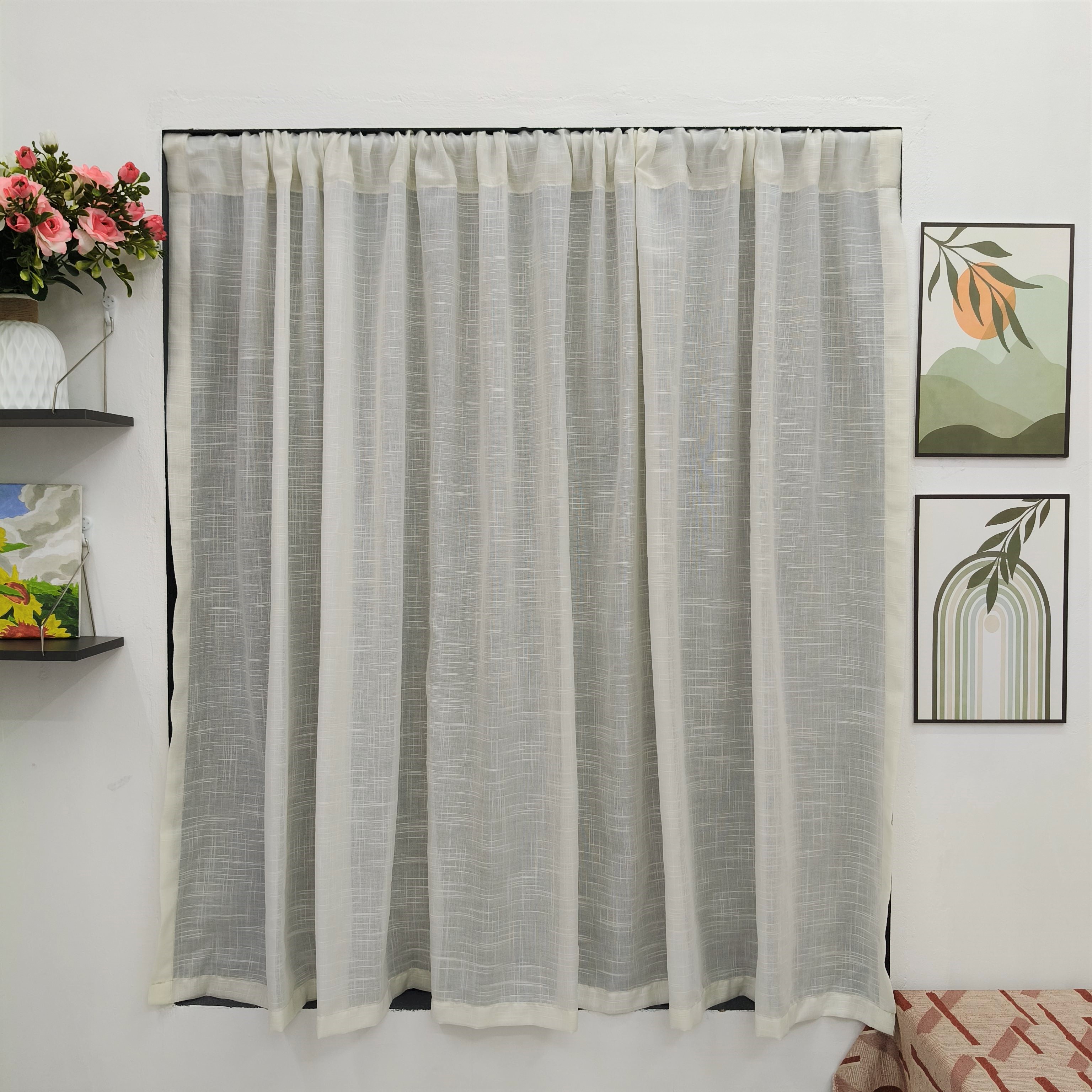 Rèm Voan Cửa Sổ Trang Trí - Luồn Ống