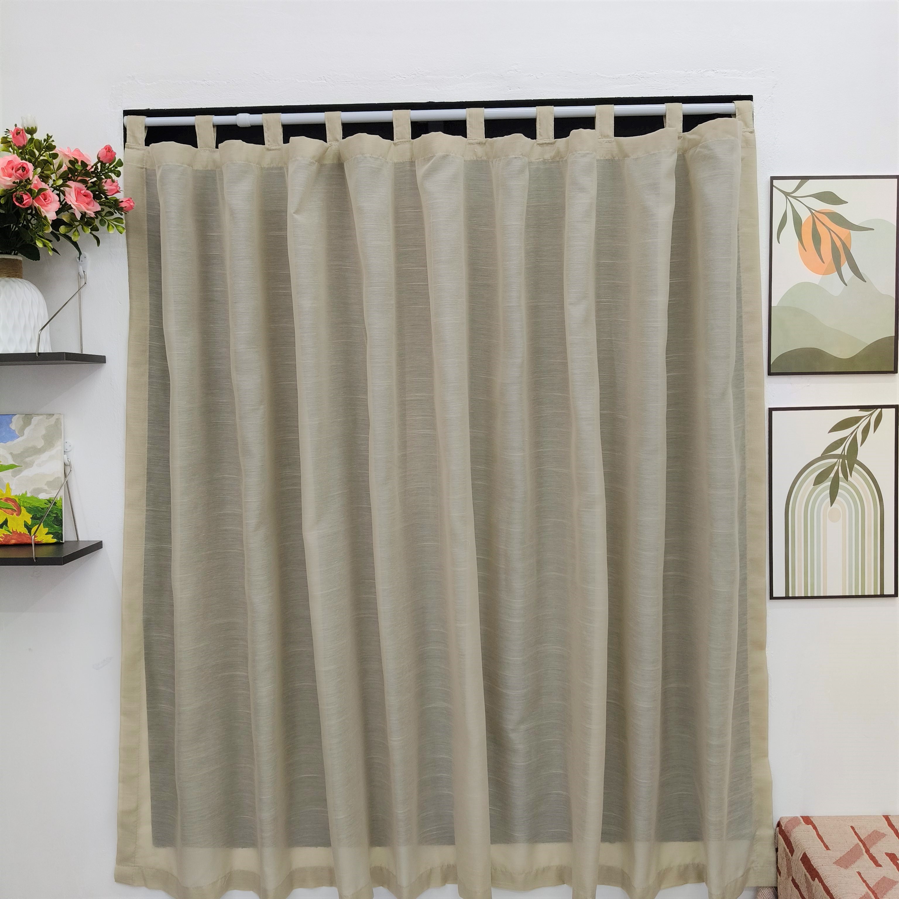 Rèm Voan Cửa Sổ Trang Trí - Dây Luồn 