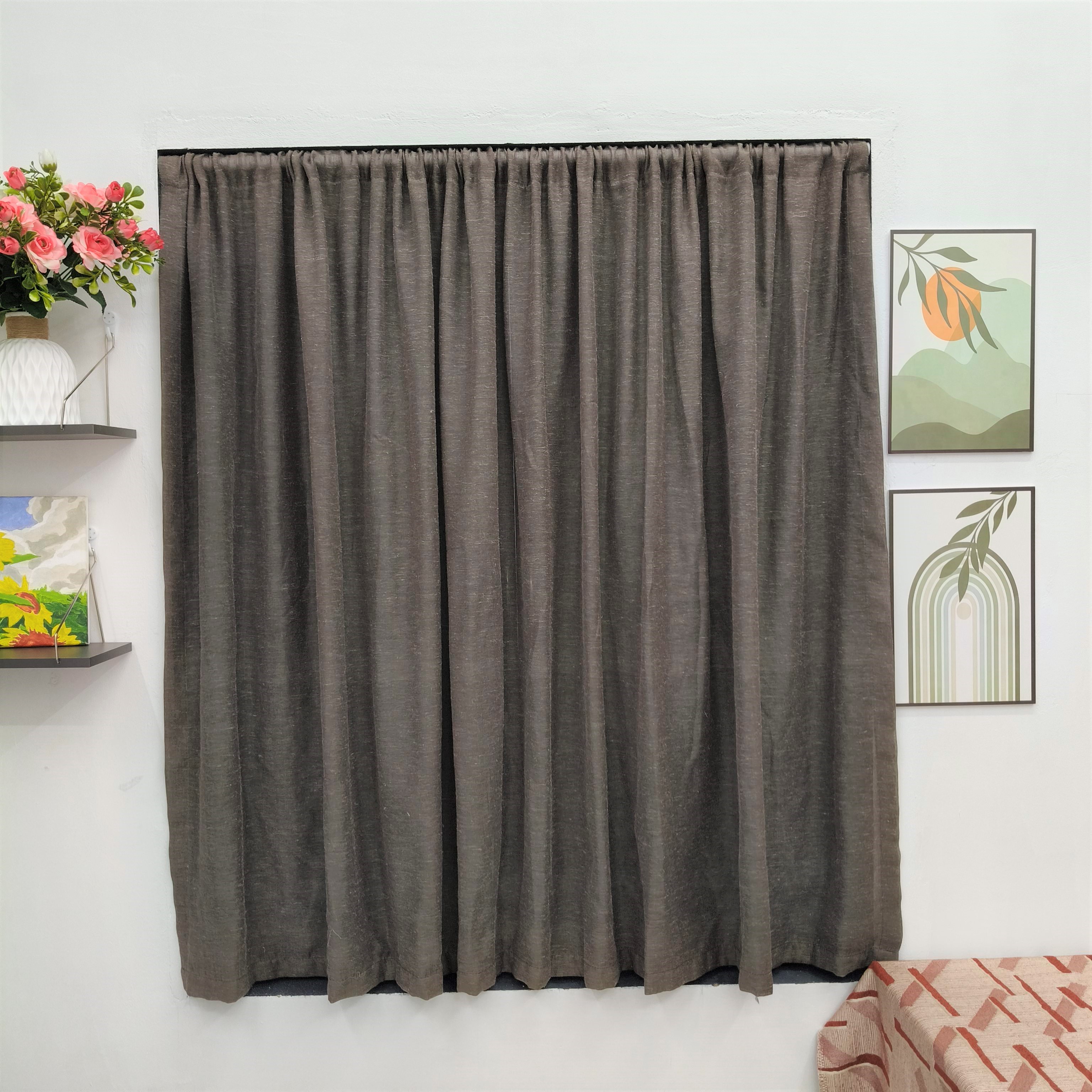 Rèm Voan Cửa Sổ Trang Trí - Luồn Ống