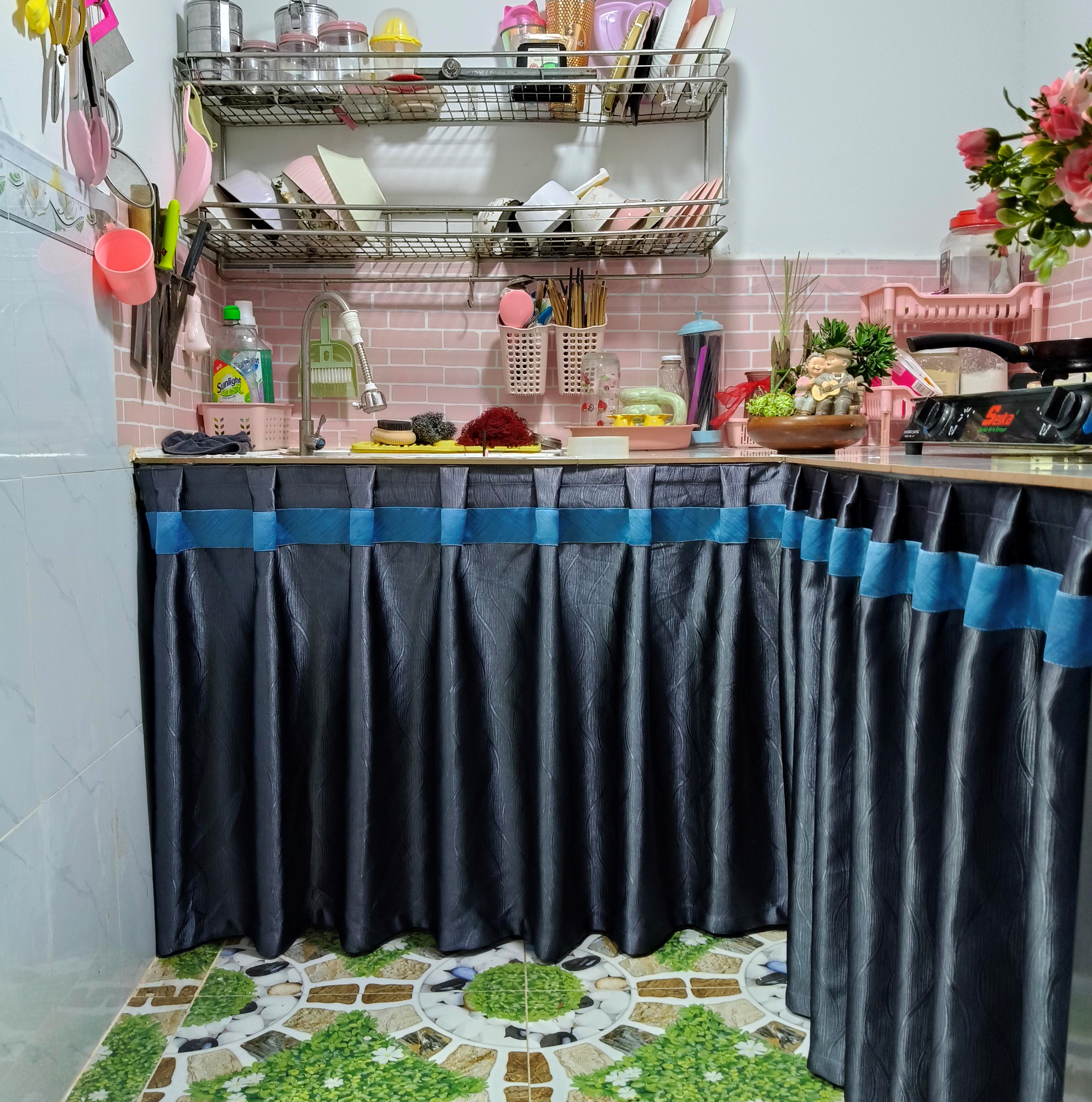 Rèm Bếp – May Xếp Ly, Phối Màu
