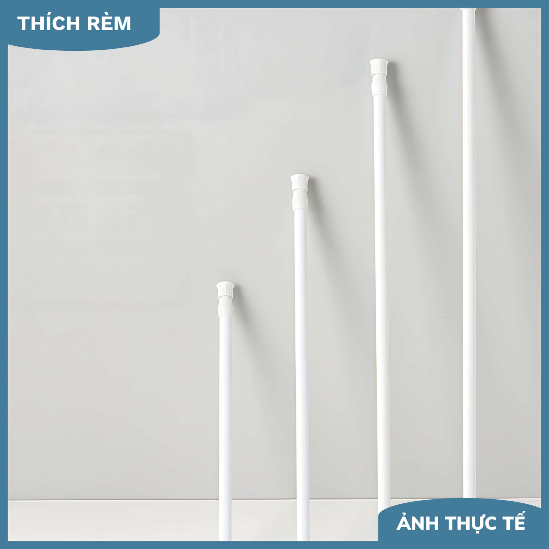 Thanh treo rèm kéo giãn, thanh treo rèm không cần khoan tường