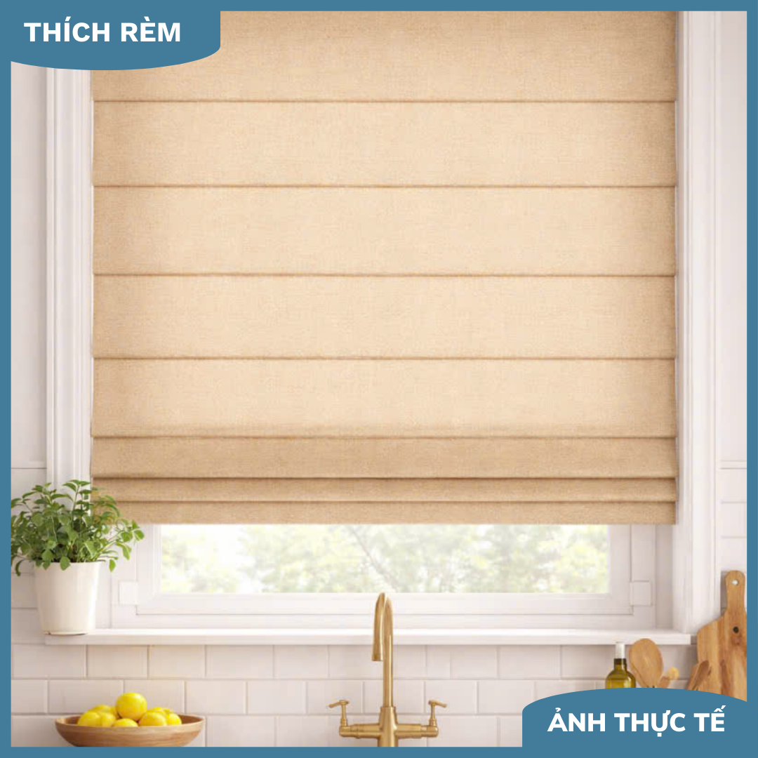 Rèm Roman Thiết Kế Sang Trọng - Giải Pháp Rèm Xếp Lớp Hiện Đại