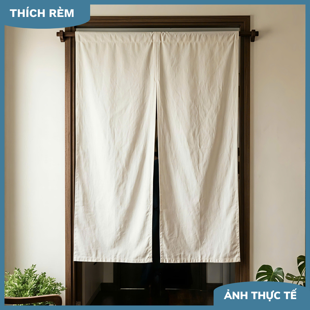 Rèm Noren Kiểu Nhật Ngăn Phòng – Rèm Vải Treo Cửa Decor Sang Trọng