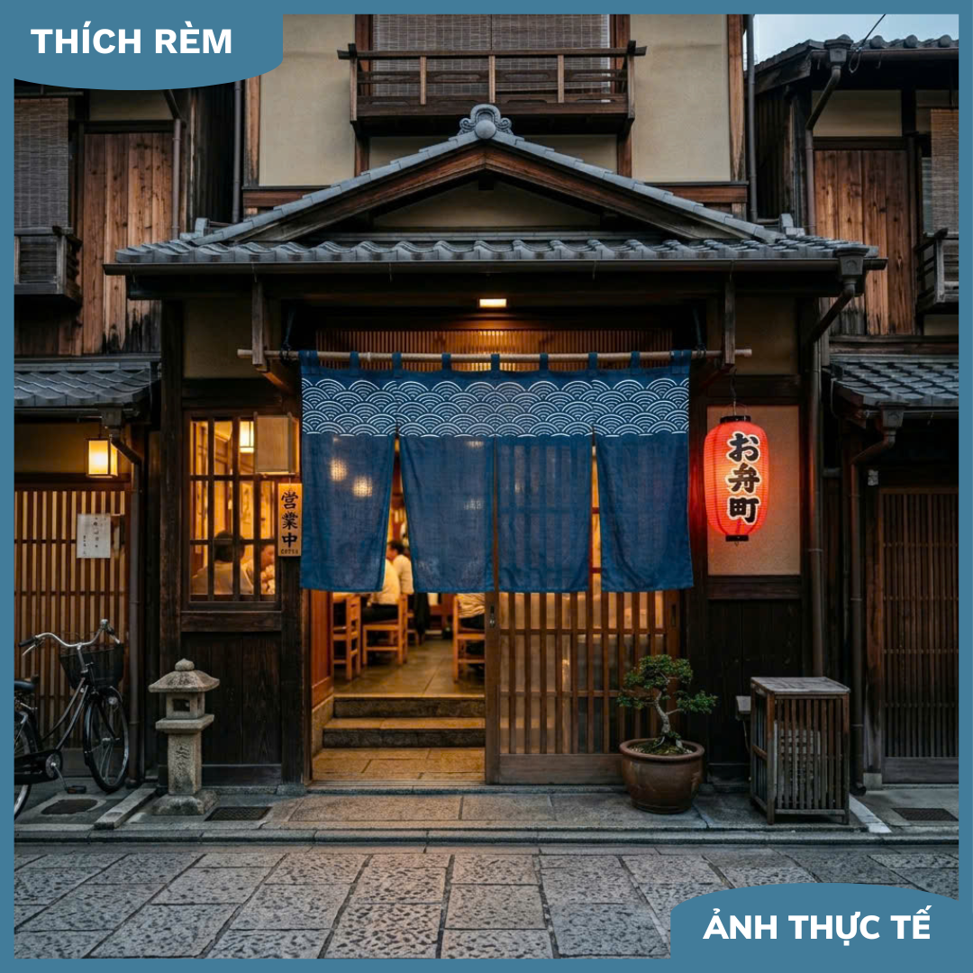 Rèm Noren Cao Cấp - Rèm Trang Trí Cửa Tiệm, Bếp Cực Xinh Xắn