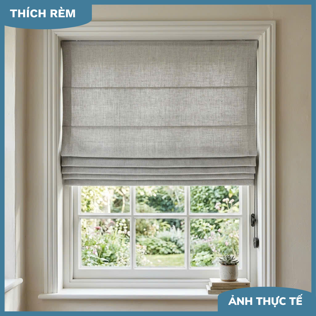 Rèm Roman Cửa Sổ Đẹp - Rèm Che Nắng Linh Hoạt, Tiết Kiệm Diện Tích