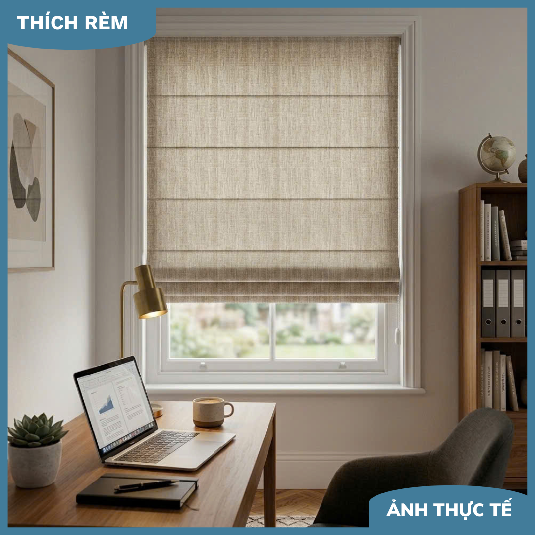 Rèm Roman Hiện Đại - Rèm Cửa Sổ Xếp Lớp Tối Ưu Diện Tích