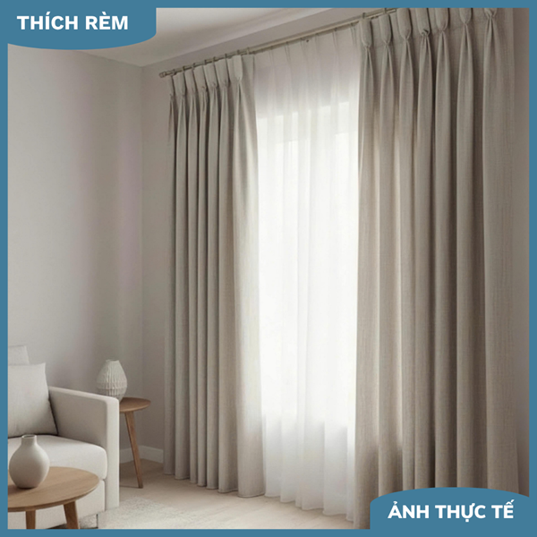 Rèm Hai Lớp Sang Trọng - Rèm Xếp Ly Năng Động Cho Phong Cách Sống